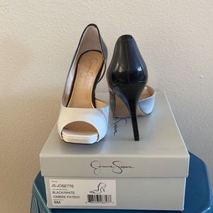 Jessica Simpson Shoes | Jessica Simpson Blackwhite Ombr Josette Pump | Poshmark